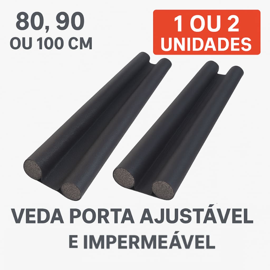 Veda Porta Ajustável Impermeável (80–100cm)