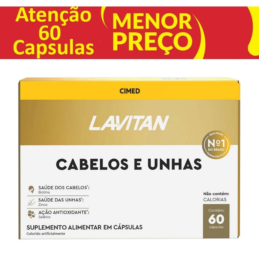 Lavitan Cabelos e Unhas – 60 Cápsulas