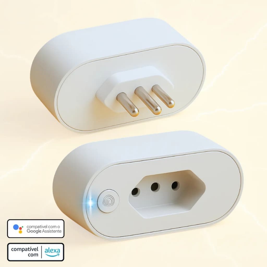 Tomada Inteligente Wi-Fi Compatível com Alexa e Google - 16A e 20A