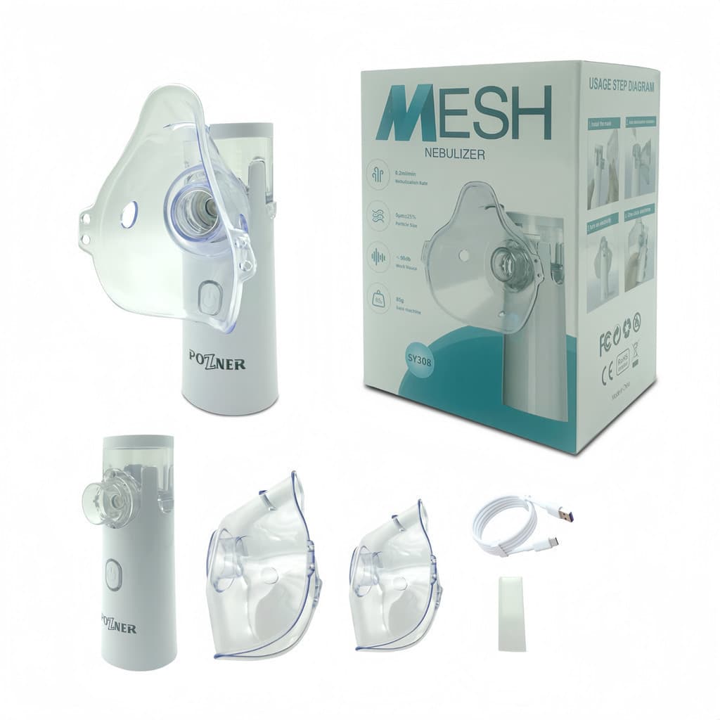 Nebulizador Portátil Silencioso – Uso Adulto e Infantil