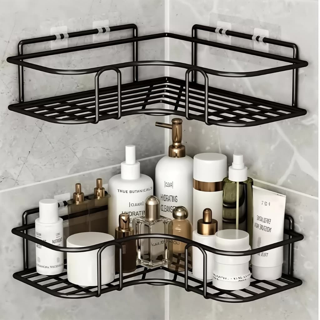 Suporte Organizador de Metal para Parede – Banheiro e Cozinha
