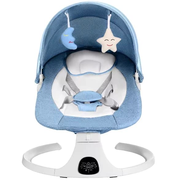 Cadeira De Balanço Automática Infantil Bluetooth Premium e Mosquiteiro Multmaxx - Miniatura