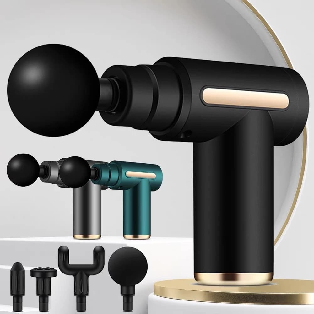 Massageador Elétrico Alta Frequência Profissional | 6 Velocidades | 4 Cabeças