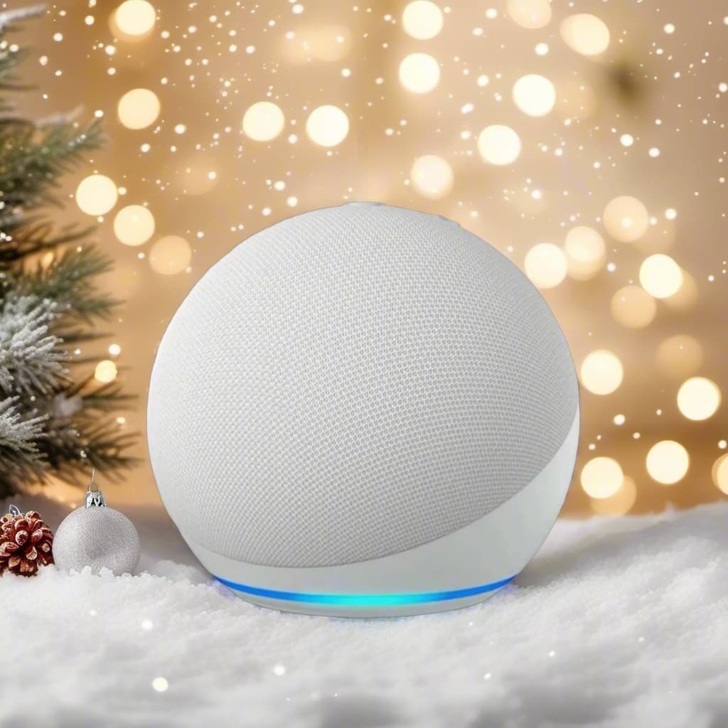 Caixa de som ,modelo Alaxe Echo Dot 5 Pro Max com comando de voz através app da Amazon e bluetooth